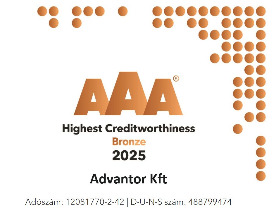 D&B minősítés_bronz Highest Creditworthiness